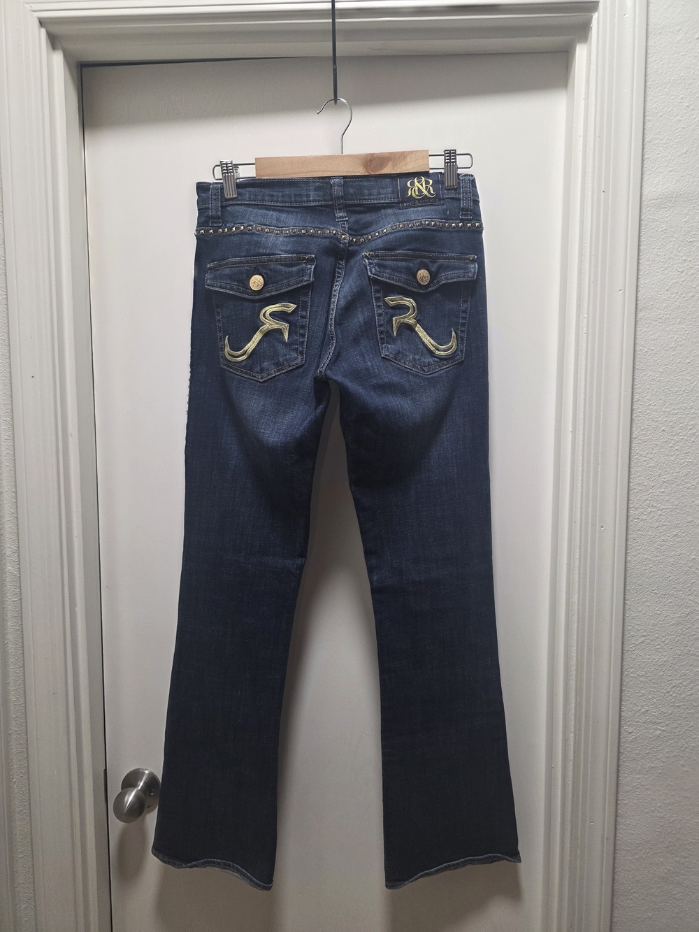 Rock & Republic Kasandra Bootcut Jeans with Gold Stud Detail